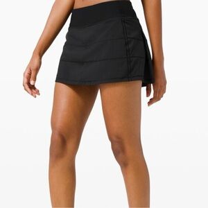 Lululemon Pace Rival Skirt Skort 4 Way Stretch Black - Size 4